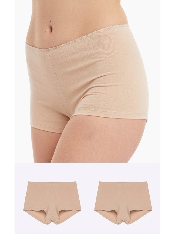 Minerva Invisible Boxer 2 τεμ. Μπεζ