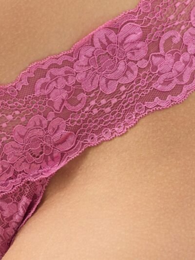 Alternative view of Minerva Thong Ελαστική Δαντέλα  Βιολετί