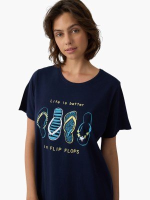 Alternative view of Νυχτικό Βoyfriend T-shirt Dress Μινέρβα  Μαρίν