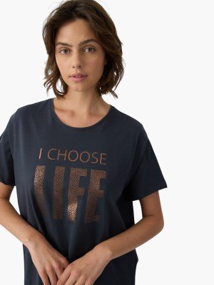 Alternative view of Νυχτικό Βoyfriend T-shirt Dress Μινέρβα  Ανθρακί