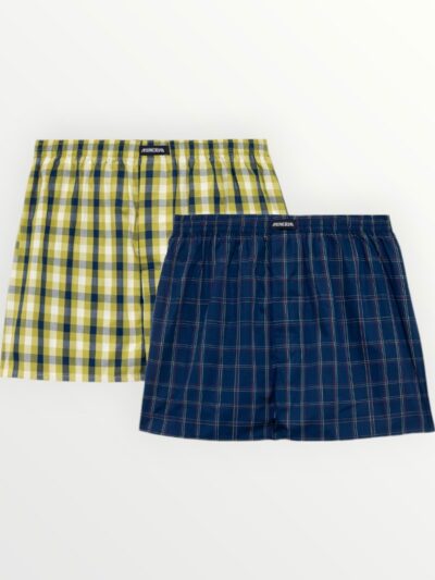 Boxer ύφασμα Μινέρβα 2 τεμ. KHAKI/BLUE-LIME