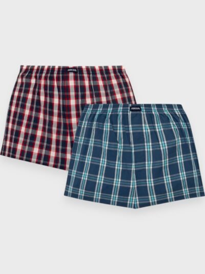 Boxer ύφασμα Μινέρβα 2 τεμ. MARIN RED-RAF