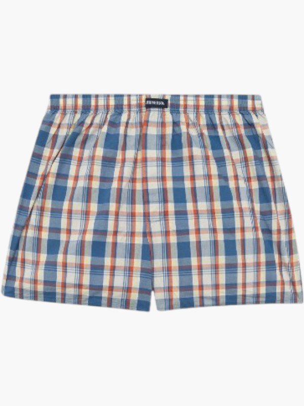 Boxer ύφασμα Μινέρβα 2 τεμ. ORANGE-BLUE STRIPE - Image 2