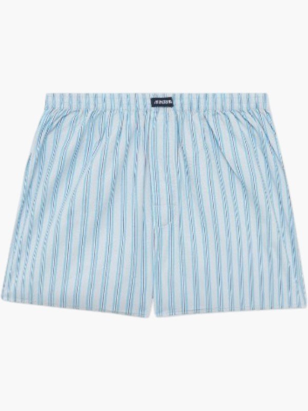 Boxer ύφασμα Μινέρβα 2 τεμ. GREY-BLUE STIPE - Image 3