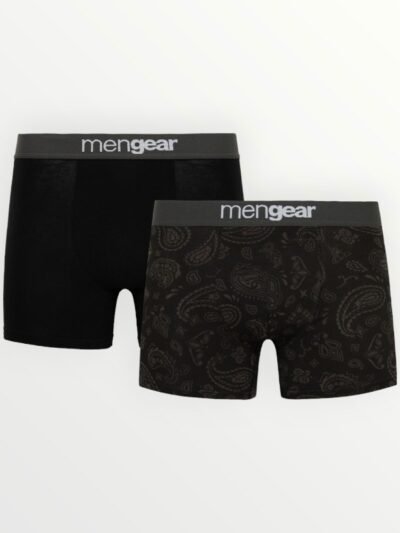 Boxer Μινέρβα Mengear 2 τεμ. Μαύρο/Ανθρακί