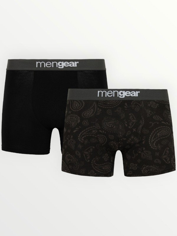 Boxer Μινέρβα Mengear 2 τεμ. Μαύρο/Ανθρακί
