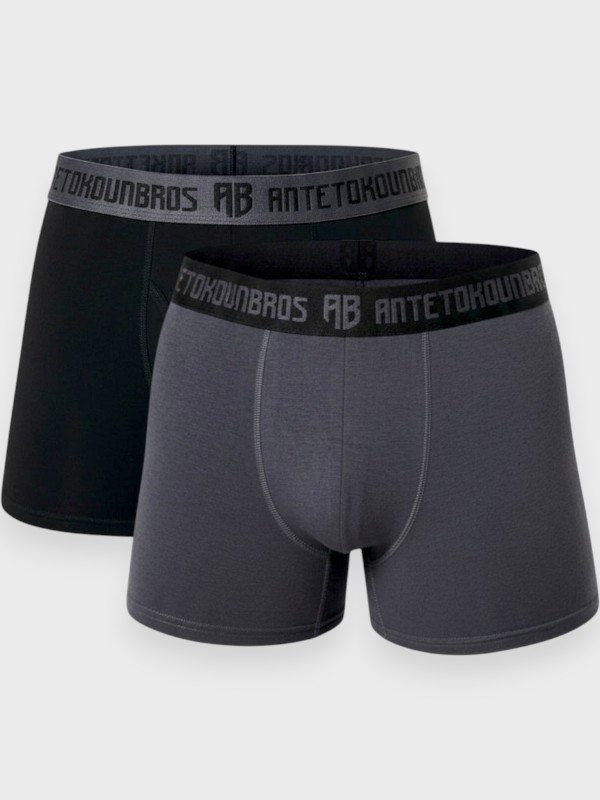 Boxer Antetokounbros 2 τεμ. Ανθρακί/Μαύρο