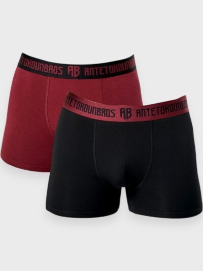 Boxer Antetokounbros 2 τεμ. Κόκκινο/Μαύρο