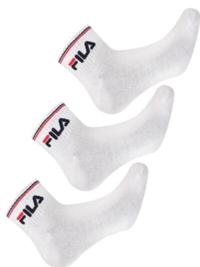 Κάλτσες Ημίκοντες Bamboo Fila 3 ζεύγη  Λευκό