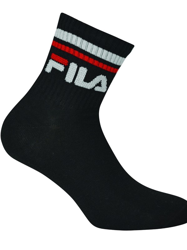 Κάλτσες Ημίκοντες Fila 3 ζεύγη Μαύρο - Image 3