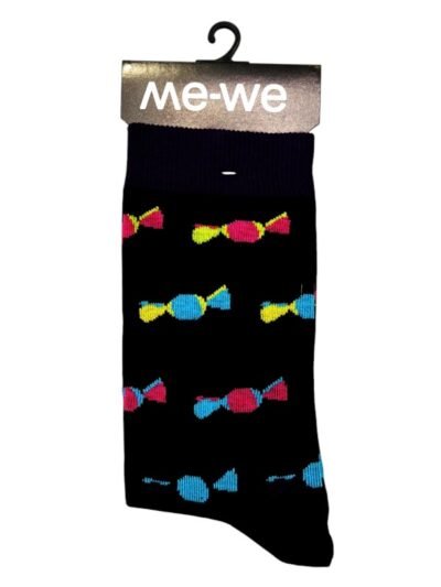 Κάλτσα Γυναικεία MeWe Μαύρο  Με Σχέδια