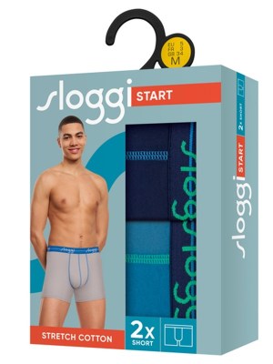 Alternative view of Boxer Sloggi Short 2 τεμ.  Μπλε/Γαλάζιο