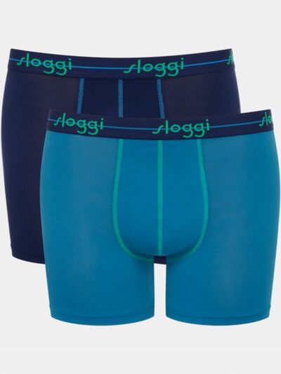 Boxer Sloggi Short 2 τεμ. Μπλε/Γαλάζιο
