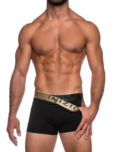 Ανδρικά Boxer Inizio 2 τεμ.  Mαύρο/Mαύρο(Χρυσό)