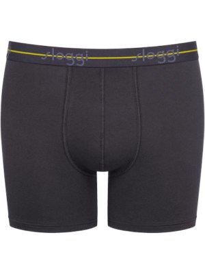 Boxer Sloggi Short 2 τεμ. Ανθρακί/Aνθρακί με σχέδιο - Image 5
