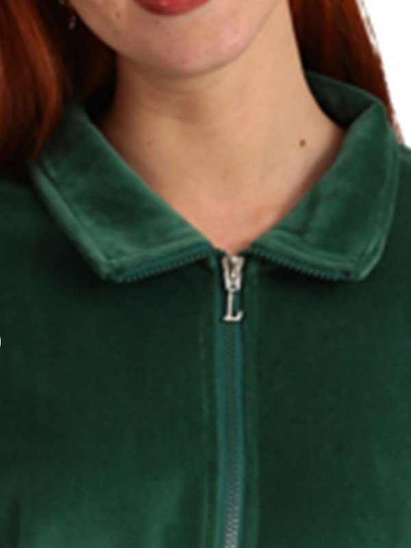 Σετ Homewear Βελούδο Lydia Κυπαρισσί - Image 4