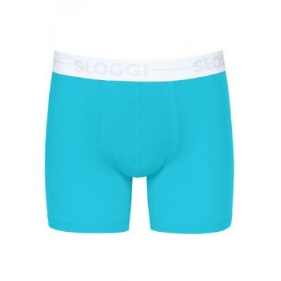 Boxer Sloggi Go Short 2 τεμ. Ανοιχτό μπλε/Γκρι μελανζέ - Image 3