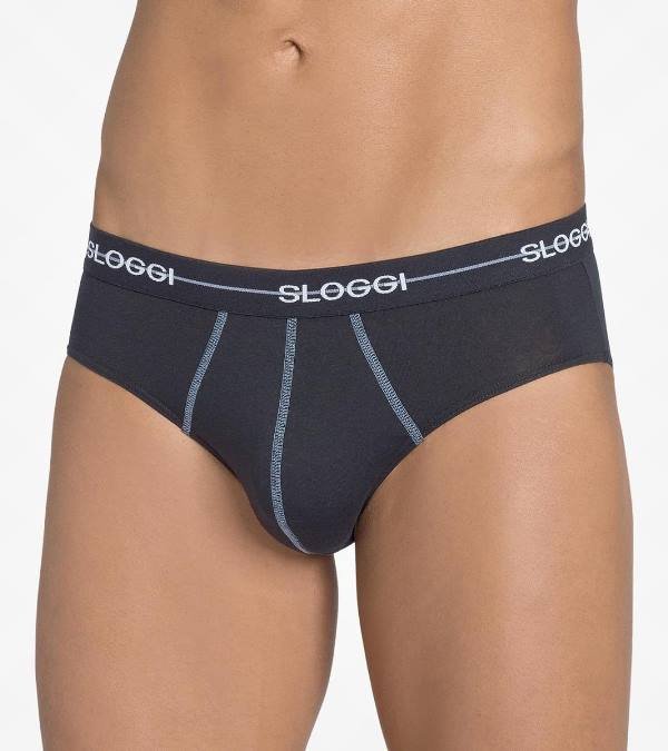 Slip Sloggi Midi 2 τεμ. Μαύρο - Image 3