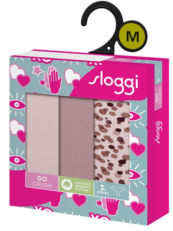 Sloggi Go Crush String 3 τεμ. V001 Μπεζ/Μόκα/Animal - Image 8