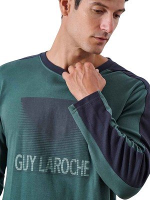 Alternative view of Πυζάμα Ανδρική Guy Laroche  Κυπαρισσί/Μαρίν