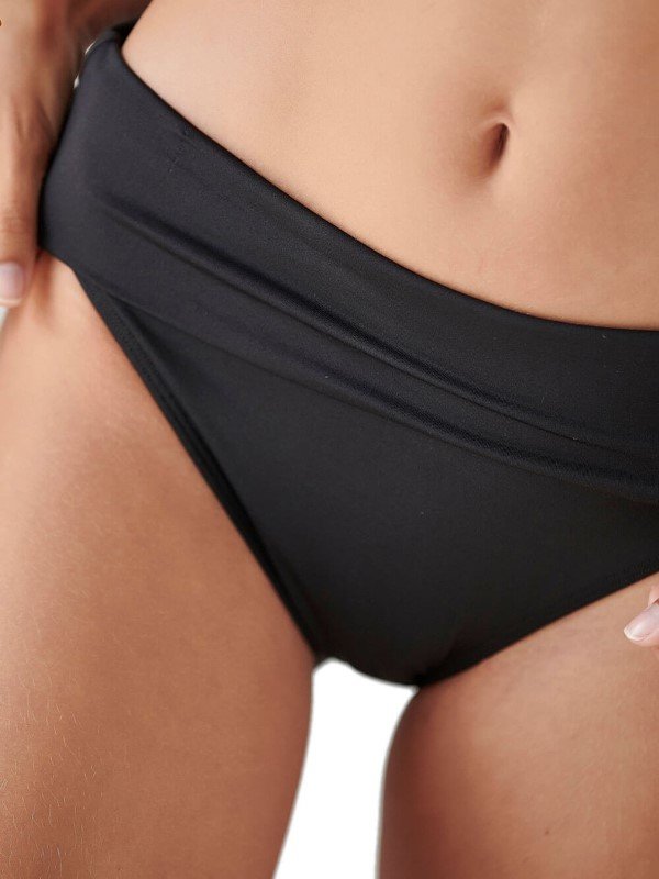 Μαγιό Ψηλόμεσο Bikini Slip Blu4u Μαύρο - Image 3