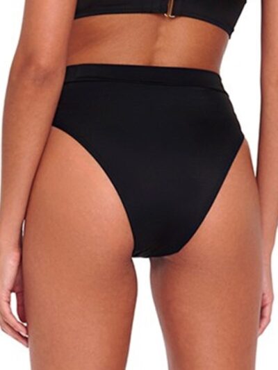 Alternative view of Μαγιό Bikini Slip Ψηλόμεσο Bluepoint 'SOLIDS'  Μαύρο
