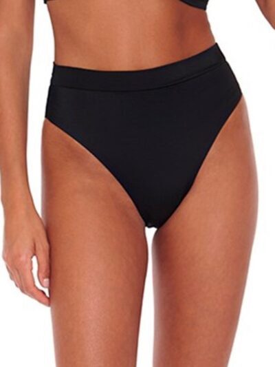 Μαγιό Bikini Slip Ψηλόμεσο Bluepoint 'SOLIDS' Μαύρο
