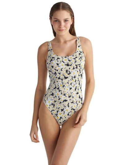 Μαγιό  Ολόσωμο  Blu4u Εκρού Floral