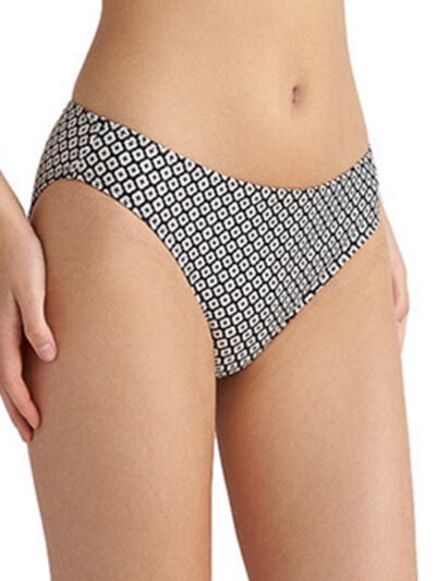 Alternative view of Μαγιό Bikini Slip Blu4u ‘SHELLS’  Μαύρο εμπριμέ