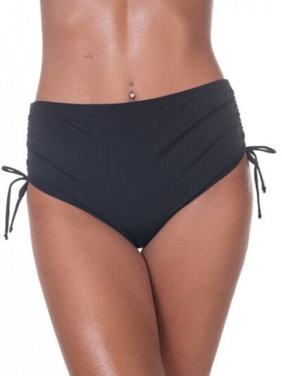 Μαγιό Bikini Midi Blu4u Με Κορδόνια Στο Πλάϊ Μαύρο
