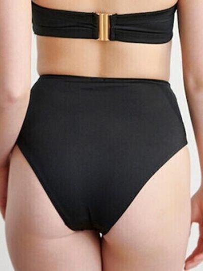 Alternative view of Μαγιό Bikini Ψηλόμεσο Brazil Blue4u  Μαύρο