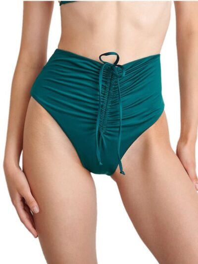 Μαγιό Bikini Ψηλόμεσο Brazil Blue4u  Πετρόλ