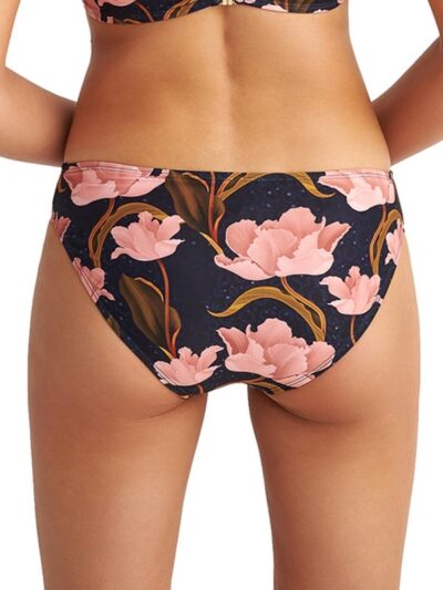 Alternative view of Μαγιό Bikini Slip Blu4u ‘PINK BLOOMS’ Μαύρο εμπριμέ