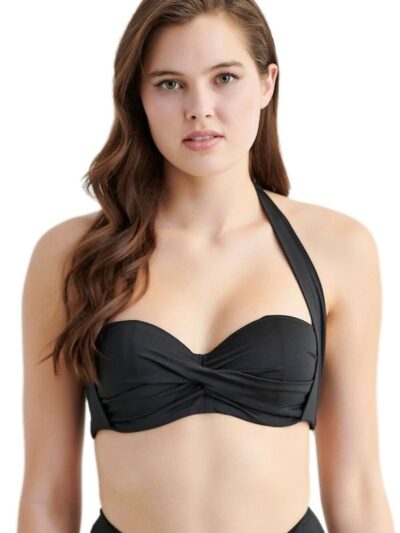 Alternative view of Μαγιό Top Blu4u Cup D ‘FASHION SOLIDS  Μαύρο