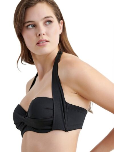 Μαγιό Top Blu4u Cup D ‘FASHION SOLIDS  Μαύρο