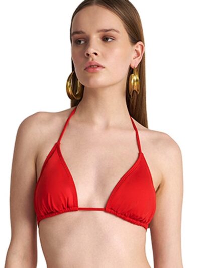 Μαγιό top Τρίγωνο Blu4u FASHION SOLIDS’  Κόκκινο