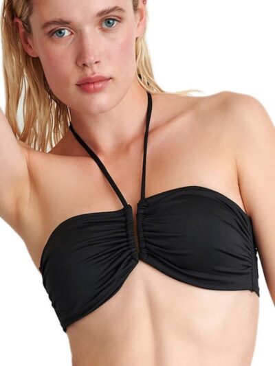 Μαγιό Strapless Top Blu4u Cup B 'FASHION SOLIDS' Μαύρο