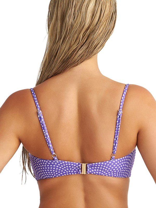 Μαγιό Strapless Top Blu4ut Μωβ πουά - Image 3