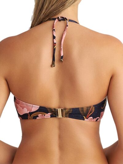 Alternative view of Μαγιό Strapless Top Blu4u Cup B ‘PINK BLOOMS’
