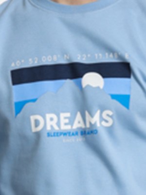 Πυζάμα Βαμβακερή Dreams Σιέλ/Μαρίν - Image 4