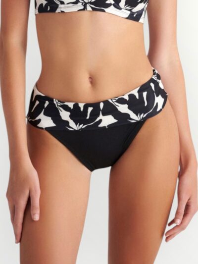 Μαγιό Bikini Slip Blu4u 'TRIBAL JUNGLE' Ασπρόμαυρο