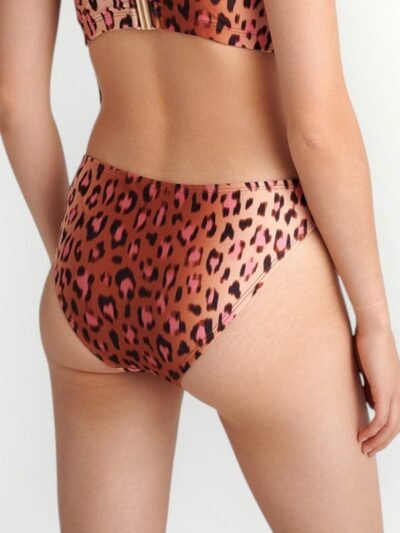 Alternative view of Μαγιό Bikini Hipster Slip Blu4u ‘PINK LEO’  Μπεζ-Ροζ Λεοπάρ