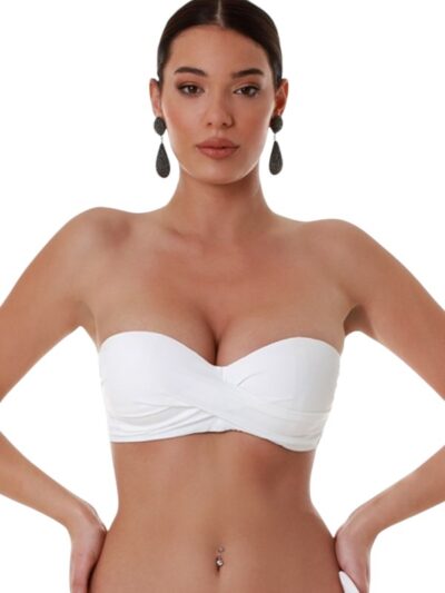 Alternative view of Μαγιό  Strapless  Top Bluepoint  Λευκό