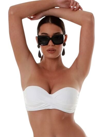 Μαγιό  Strapless  Top Bluepoint  Λευκό