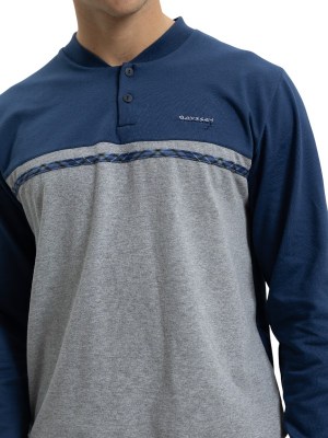 Alternative view of Πυζάμα Φούτερ Οδυσσεύ  Γκρι Μελανζέ/Πετρόλ